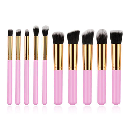 10-Piece Premium Makeup Brush Set - Wnkrs