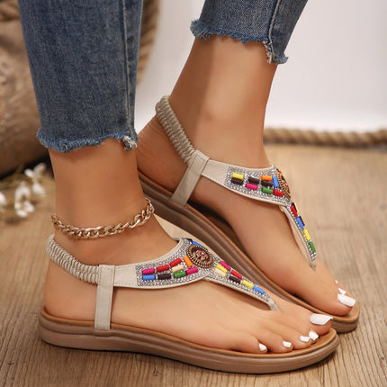 Sandalias bohemias de cristal