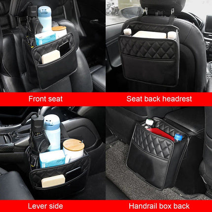 Waterproof Leather Car Backseat Organizer with Phone Pocket - Wnkrs