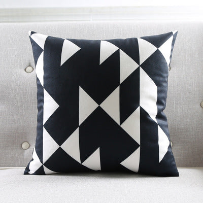 Geometric striped sofa throw pillow - Wnkrs