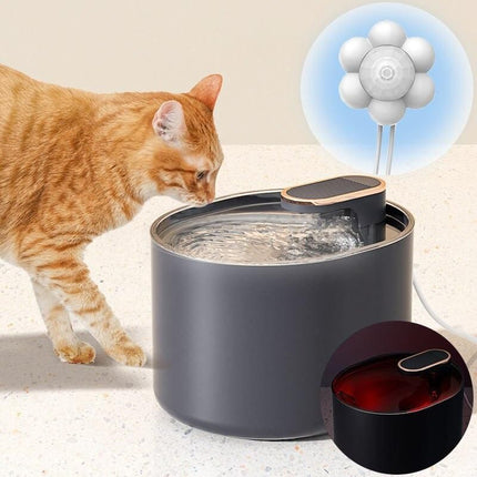 3L Smart Cat Water Fountain with Motion Sensor & LED Light - Wnkrs