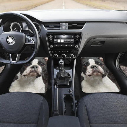 Funny Boston Terrier 3D Car Floor Mats - Wnkrs