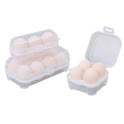 Shockproof Portable Egg Holder - 3/4/8 Grids Transparent Kitchen Container