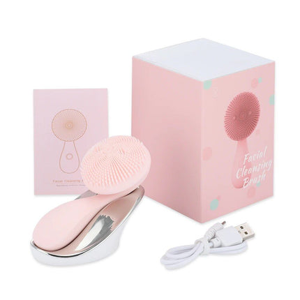 Electric Silicone Facial Cleansing & Massage Brush with Magnetic Charging - Wnkrs