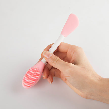 Brosse à masque facial à double extrémité en silicone souple