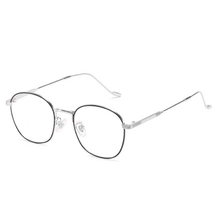 Lunettes d'ordinateur rondes vintage unisexes