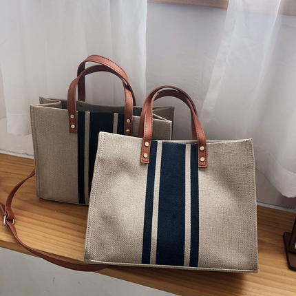 Bolso tote de lona informal para mujer