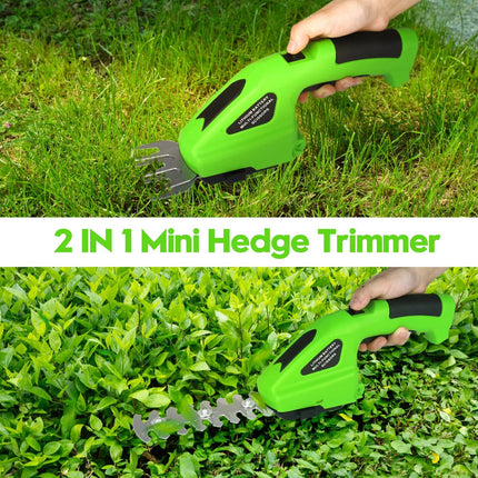 7.2V Cordless 2-in-1 Grass Shear & Hedge Trimmer - Wnkrs