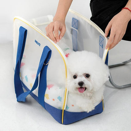 Bolsa de transporte portátil para mascotas con diseño transpirable para perros y gatos pequeños