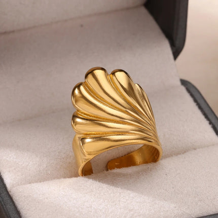 Anillo de plumas vintage para mujer