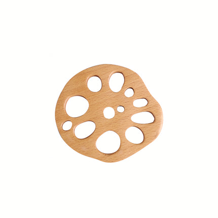 Beechwood Lotus Root Shape Drink Mat