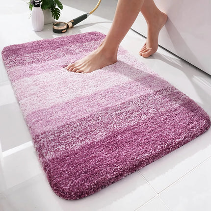 Alfombrilla de baño absorbente de microfibra de lujo - Alfombra de baño de felpa antideslizante