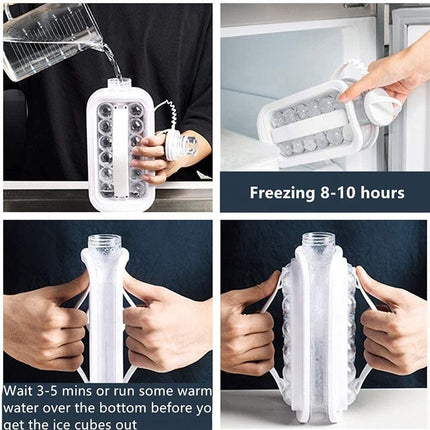 Cold Kettle Home Ice Tray Ice Box Mold Ice Ball Making Artifact Kitchen Tool - Wnkrs