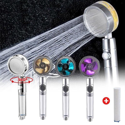 360° Rotating High-Pressure Water Saving Shower Head - Ideal for Low Pressure Supply - Wnkrs