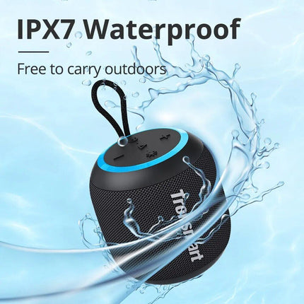 Compact Portable T7 Mini Speaker: TWS, Bluetooth 5.3, Balanced Bass, IPX7 Waterproof; Perfect for Outdoor Use - Wnkrs