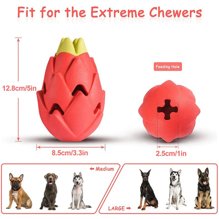 Juguete masticable indestructible para perros Pitaya para masticadores agresivos