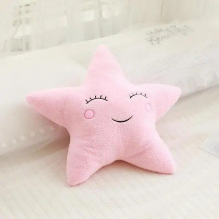 Nice Stuffed Cloud Moon Star Raindrop Plush Pillow - Wnkrs