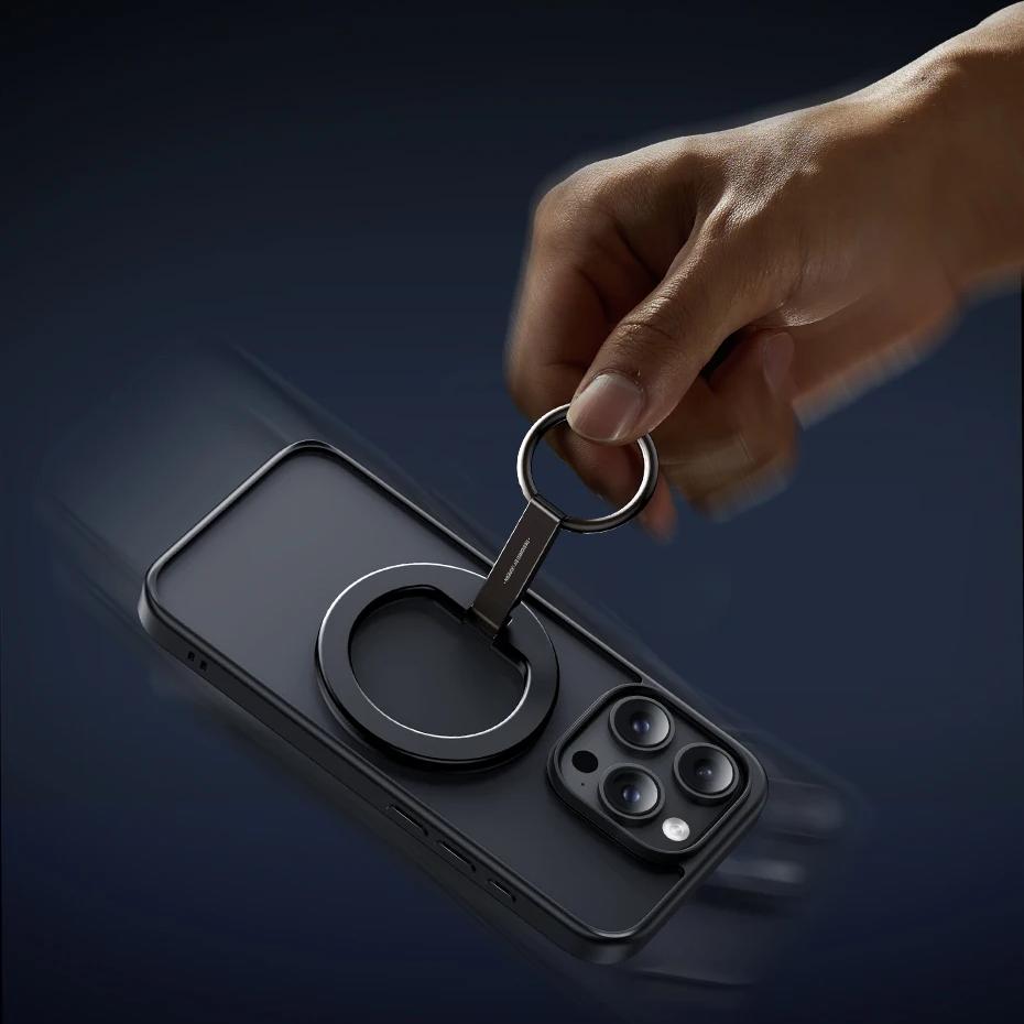 Magnetic Phone Ring Holder with 360° Rotation
