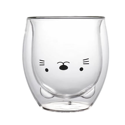 Cute Double Glass Cup