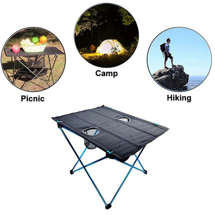 Ultra-Light Folding Outdoor Picnic Table Set with Aluminum Alloy Frame - Wnkrs