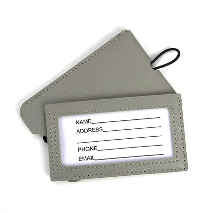 Premium PU Leather Luggage Tags