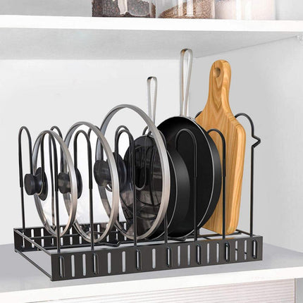 8 Tiers Iron Storage Racks Kitchen Organizer Shelf Holder Black Drain Rack Drying For Sink For Tableware Kitchen Organizer - Wnkrs