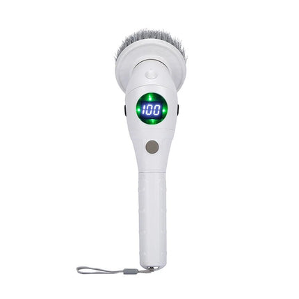 Brosse de nettoyage rotative électrique multifonctionnelle 8 en 1 avec veilleuse LED