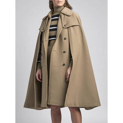 Stylish Sleeveless Shawl-Style Women's Coat