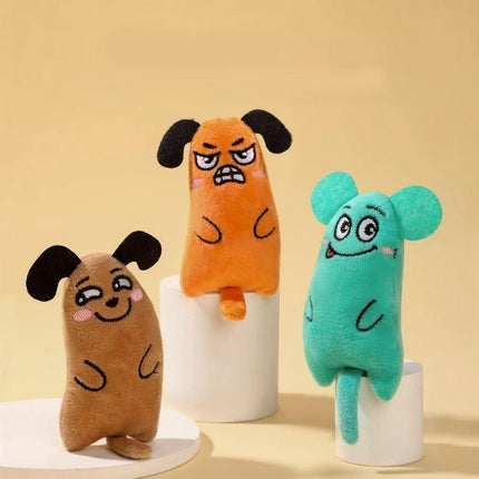 Jouet à mâcher interactif pour chat et chien - Peluche résistante aux morsures pour le nettoyage des dents et le plaisir