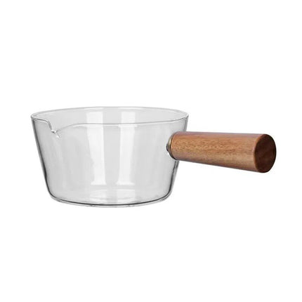 Versatile Glass Cooking Pot with Wooden Handle - Wnkrs