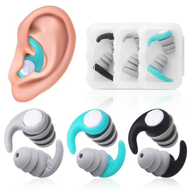 Bouchons d'oreilles de natation réutilisables en silicone