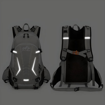 Mochila para acampar al aire libre resistente al agua con banda reflectante