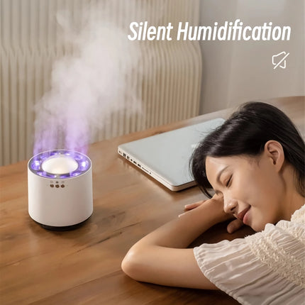 Humidificateur d'air à brume dynamique 800 ml avec lumière LED colorée