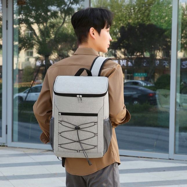 Sac à dos à fermeture éclair et bande réfléchissante, isolation thermique et isolation contre le froid