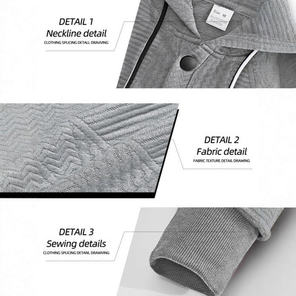 Pull-over uni décontracté à manches longues et capuche pour homme