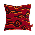 Nuages rouges 45x45cm / Sans noyau