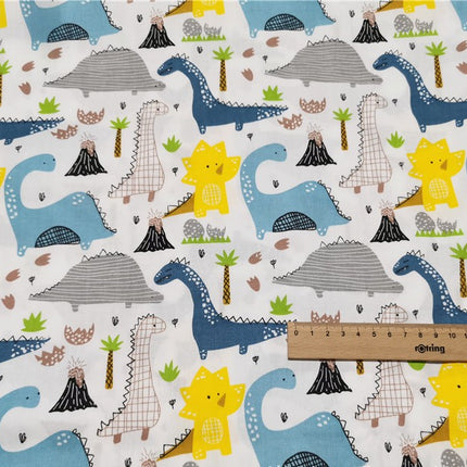 Twill Cartoon Dinosaur Pure Cotton Quilt Sheet Fabric - Wnkrs