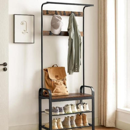 Entryway Hall Tree with Shoe Bench - Wnkrs