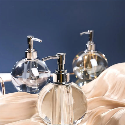 Ensemble d'accessoires de salle de bain luxueux en cristal nordique