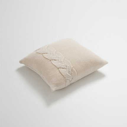 Nordic Twist Design Knitted Pillow Case