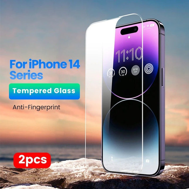 Protectores de pantalla de vidrio templado para iPhone 13 y 14