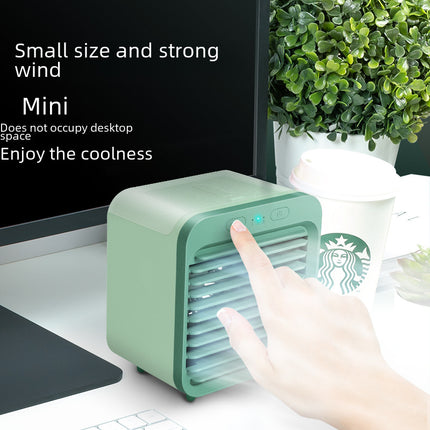 Mini aire acondicionado portátil, ventilador de escritorio