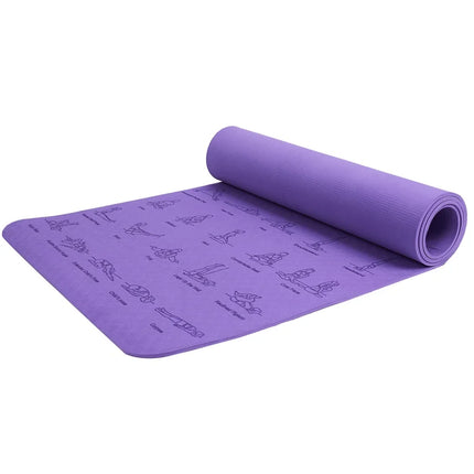 Esterilla de fitness antideslizante para yoga, pilates, gimnasio y entrenamientos en casa