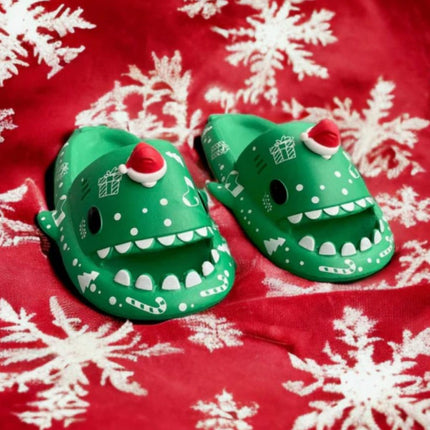 Shark Slippers Halloween Christmas Print - Wnkrs