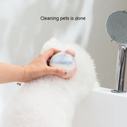 Brosse de bain et de massage multifonctionnelle pour animaux de compagnie