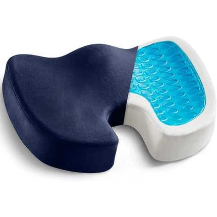 Coussin antidérapant pour coccyx en gel et mousse à mémoire de forme