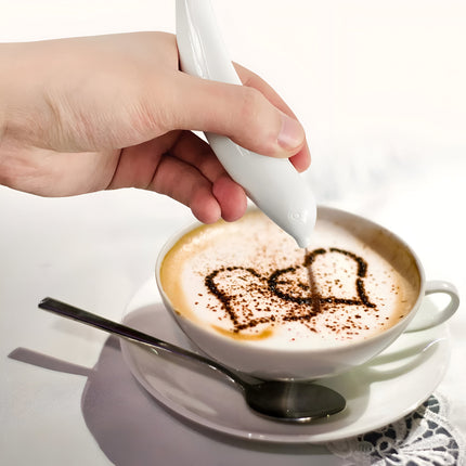 Stylo électrique Latte Art pour la décoration de café, de gâteaux et d'épices