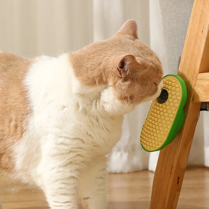 Cepillo divertido para el cuidado de gatos con hierba gatera