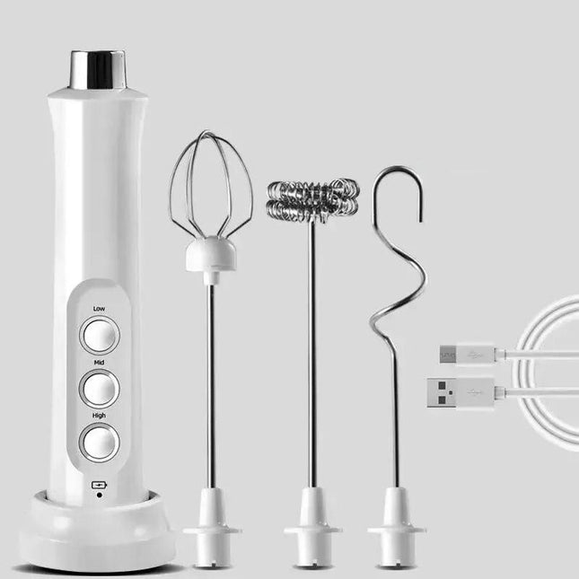 3-in-1 Handheld Electric Milk Frother and Mixer - Wnkrs