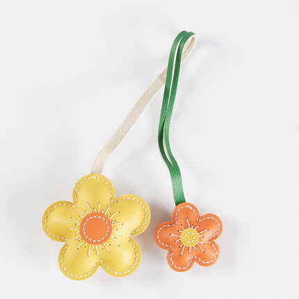 Two-color Flower Pendant Keychain Handmade DIY Material Package - Wnkrs